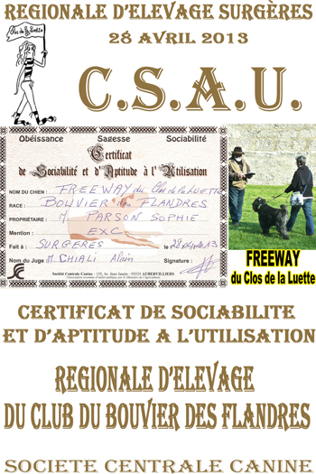 FREEWAY du Clos de la Luette CSAU ©